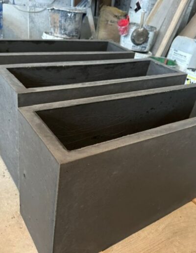 kézzel készített beton virágládák prémium beton kerti elemek